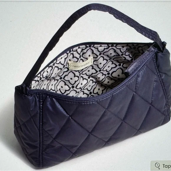 New Vera Bradley Moonless Night Black Ultralight Mini Slouchy Crossbody Bag - Picture 5 of 6